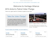 Patriot Voter Pledge Web Site